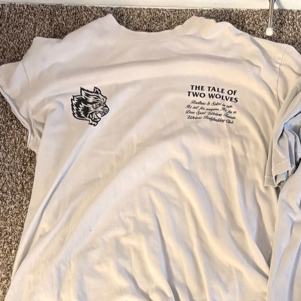 Men's White Graphic T-Shirt